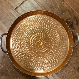 NWT Threshold Hammered Tray with Handles - 12”
